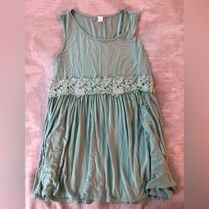 Cute Green Maternity Tank Top